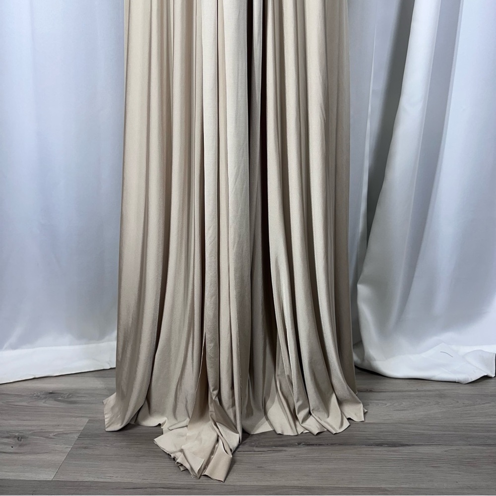 TwoBirds Dress Sz S/M? Multi Way Maxi Champagne Bridesmaid Formal Marylin EUC - Picture 5 of 11